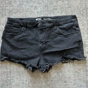 Mossimo Women's Black High Rise Shorts
